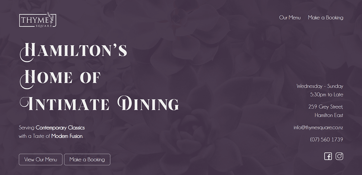 Thyme Square — Restaurants in Hamilton